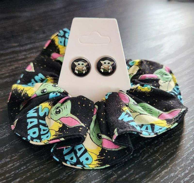 Ensemble chouchou et boucles d'oreilles | Star wars | Neuf
