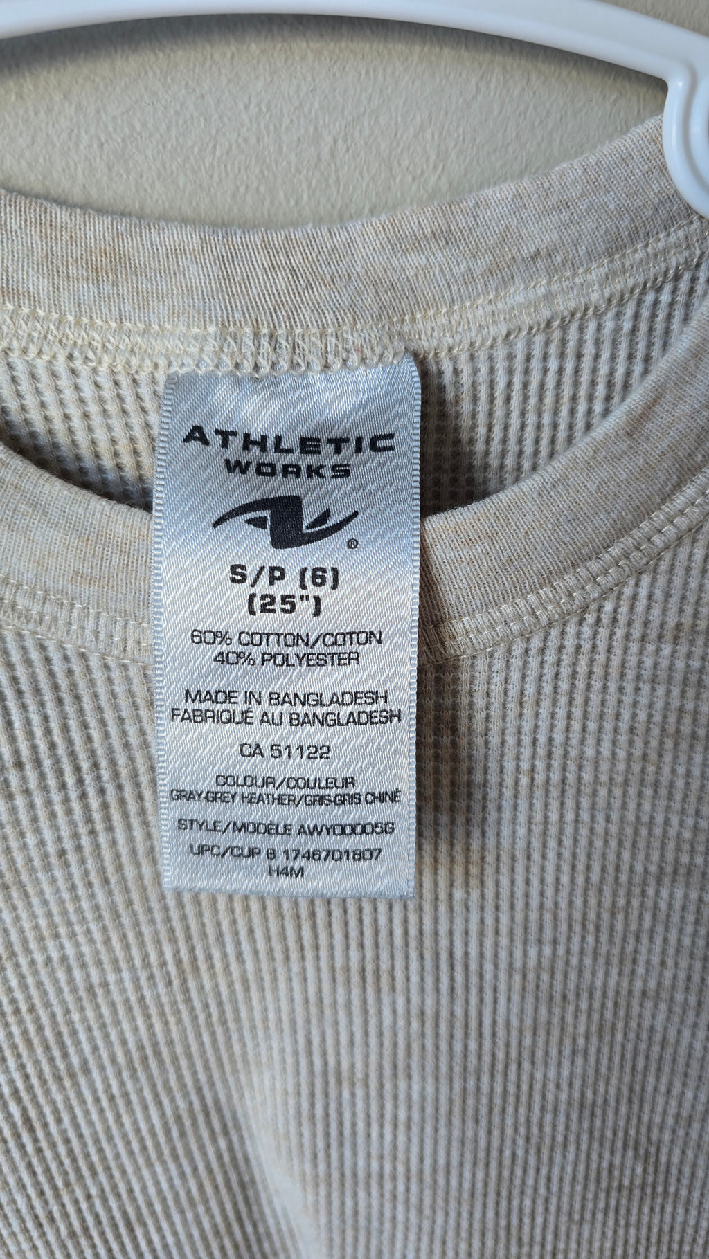 Chandail Athletic works - S 6T