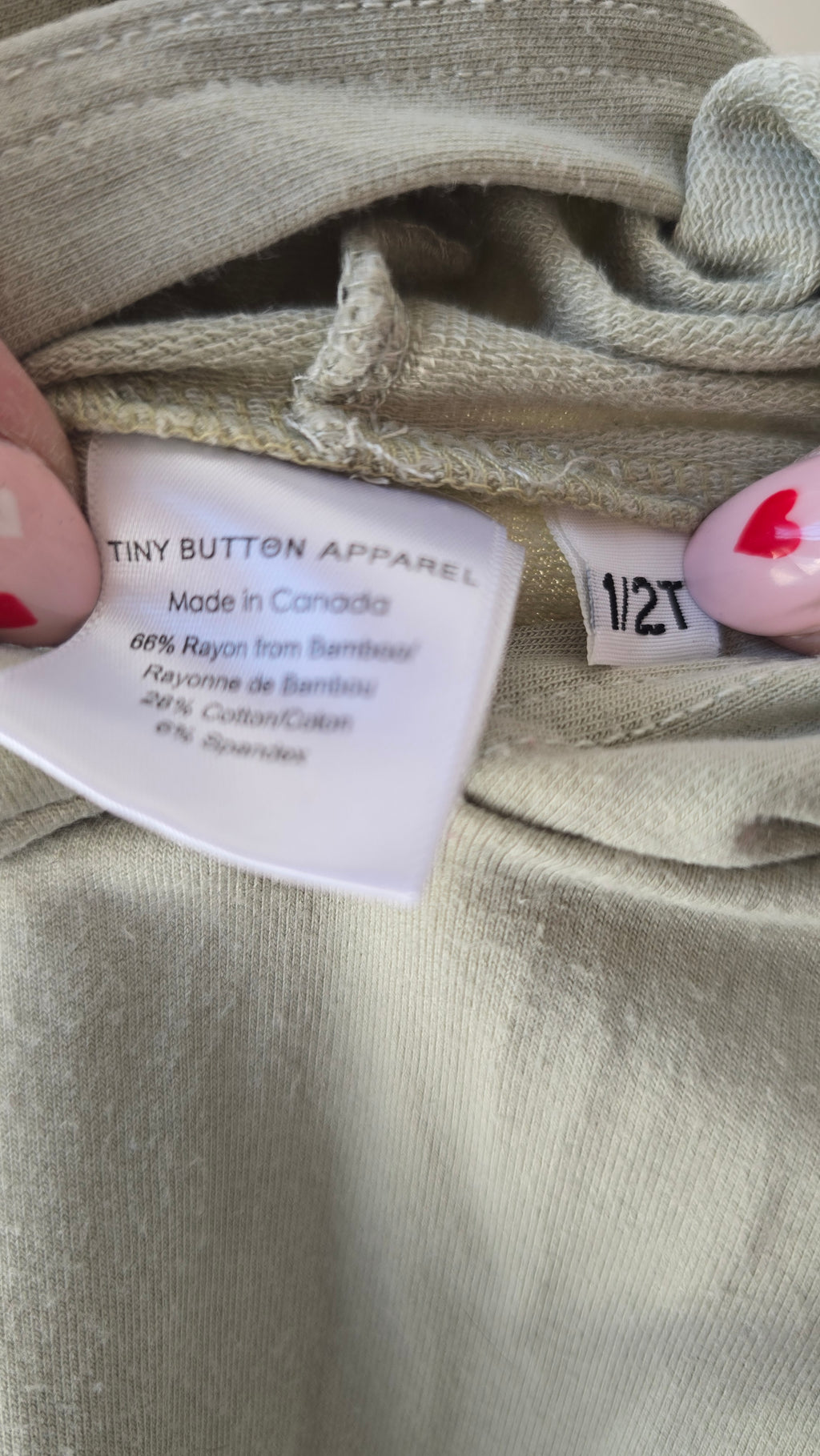 Chandail à capuche - Tiny button apparel 1-2T