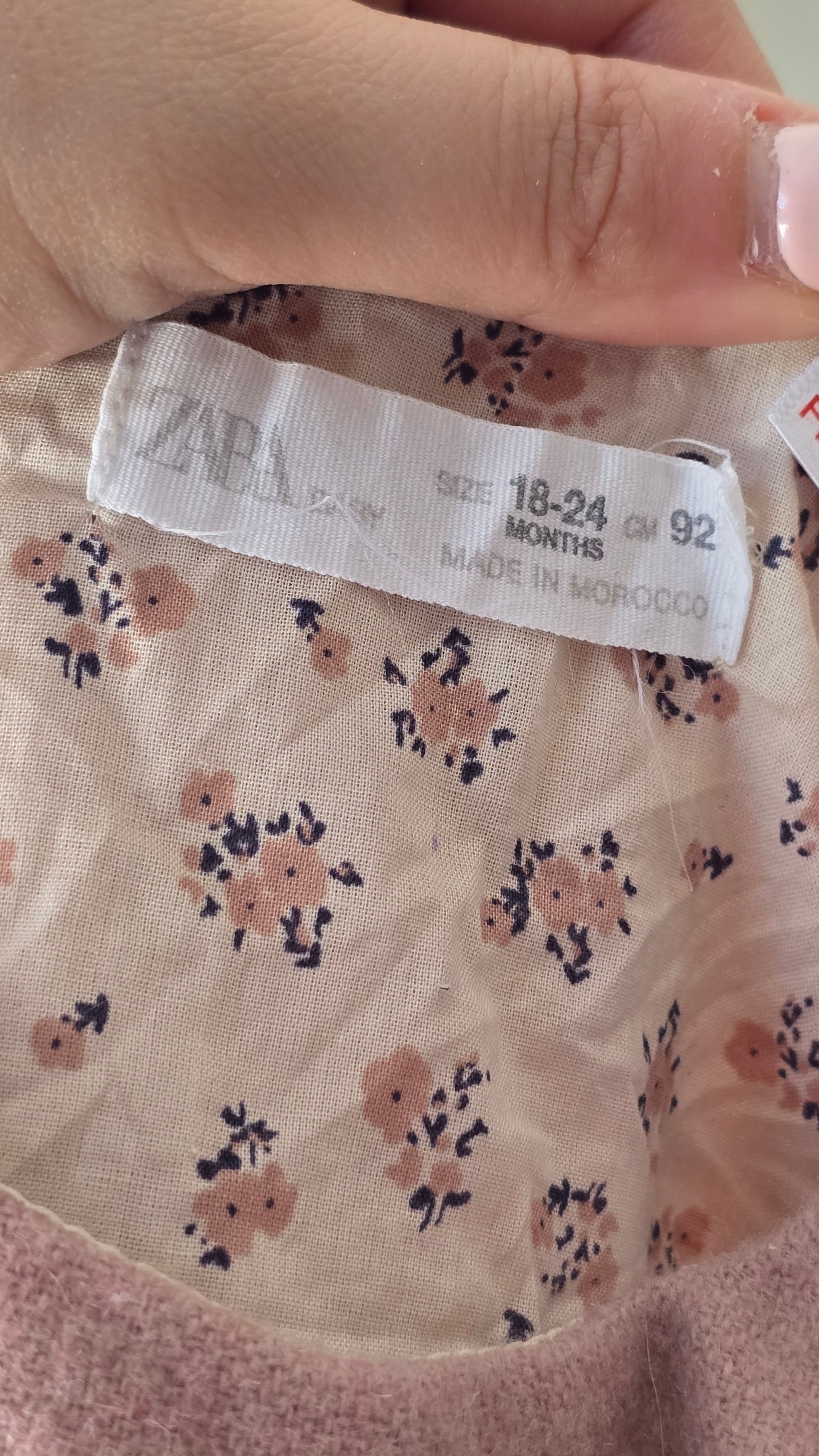 Zara felt dress, 18-24 months