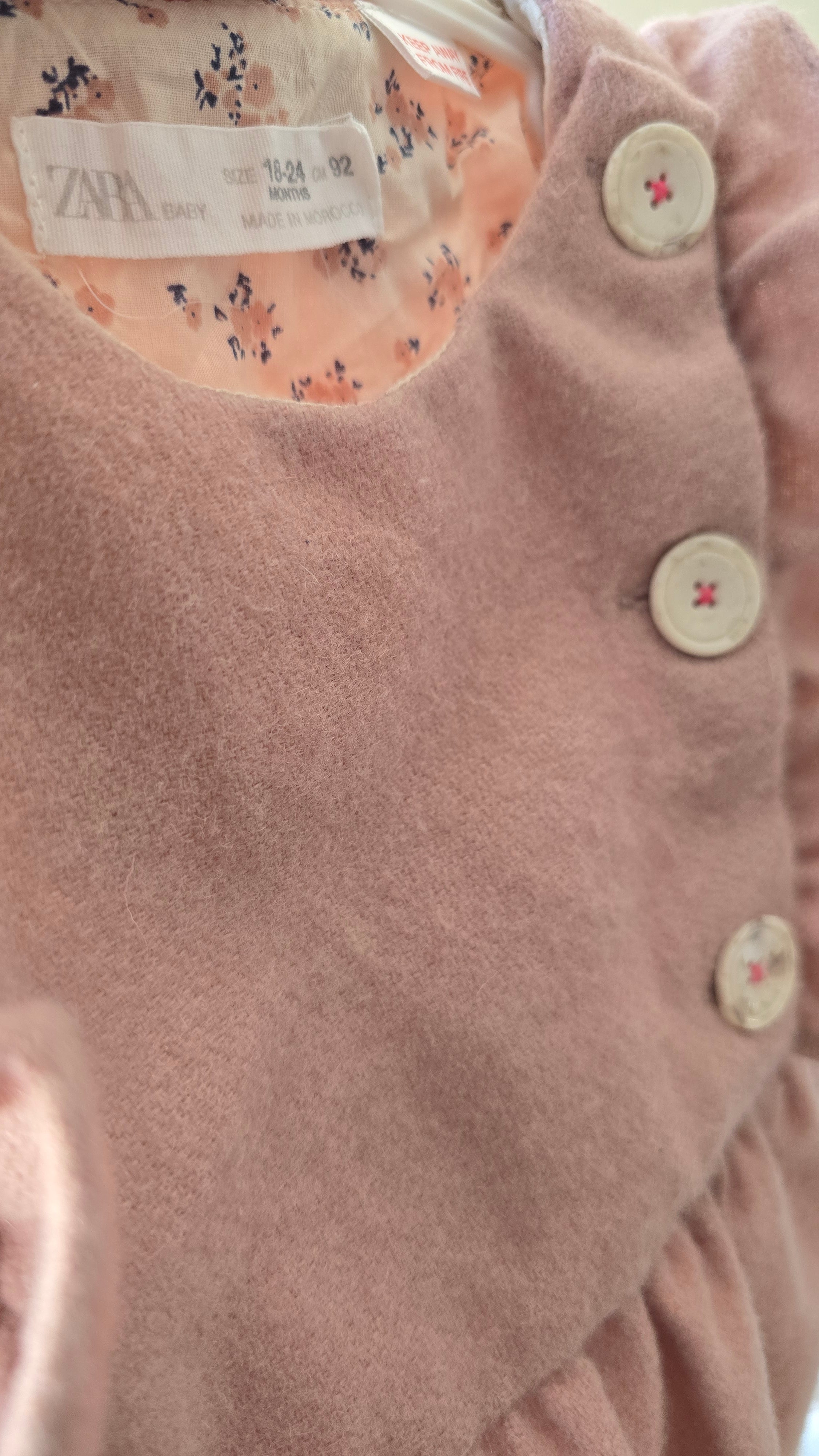 Zara felt dress, 18-24 months