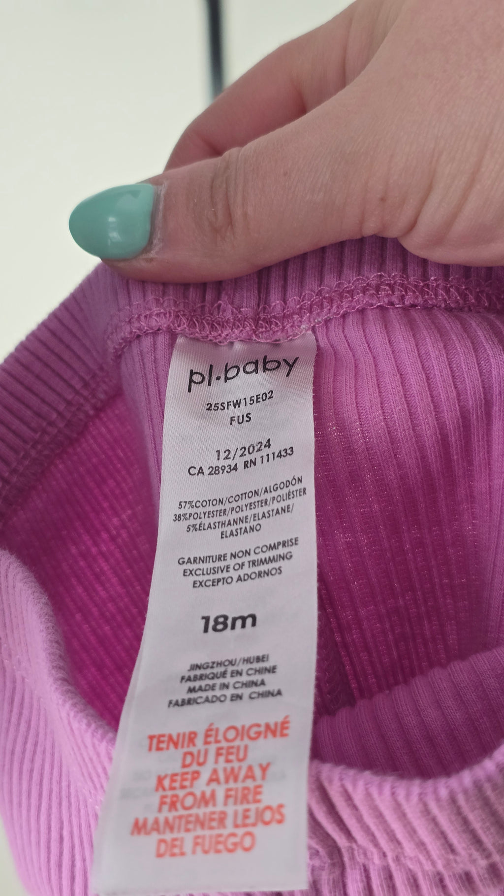 Biker short et bandeau PL Baby 18 mois