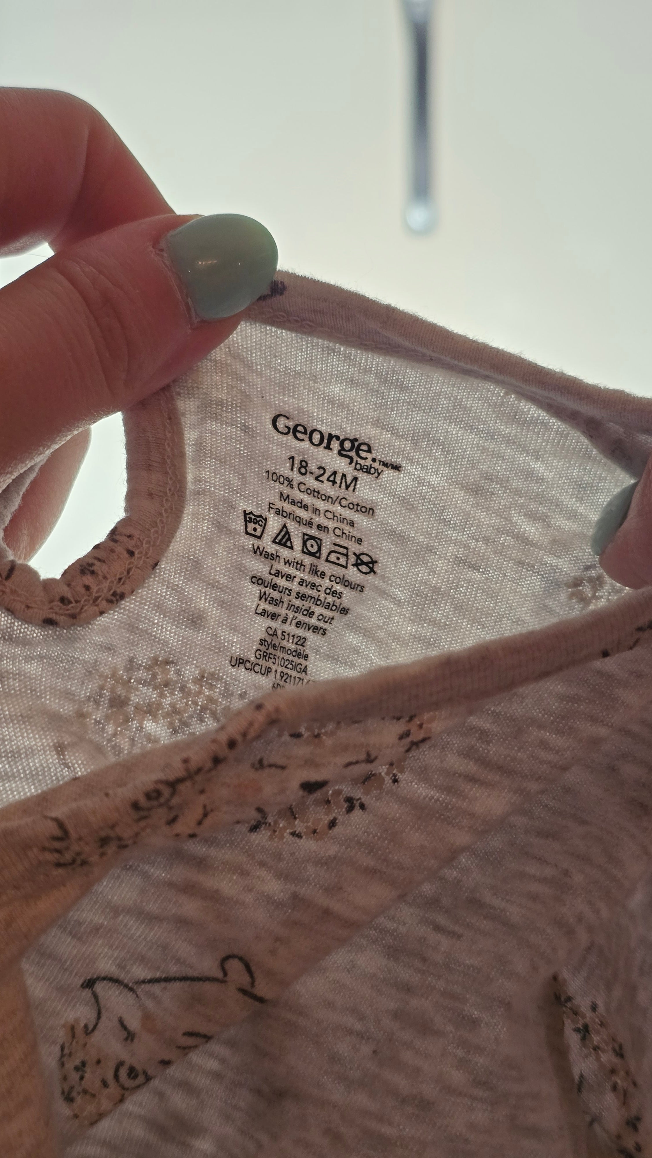 Chandail peplum George 18-24 mois