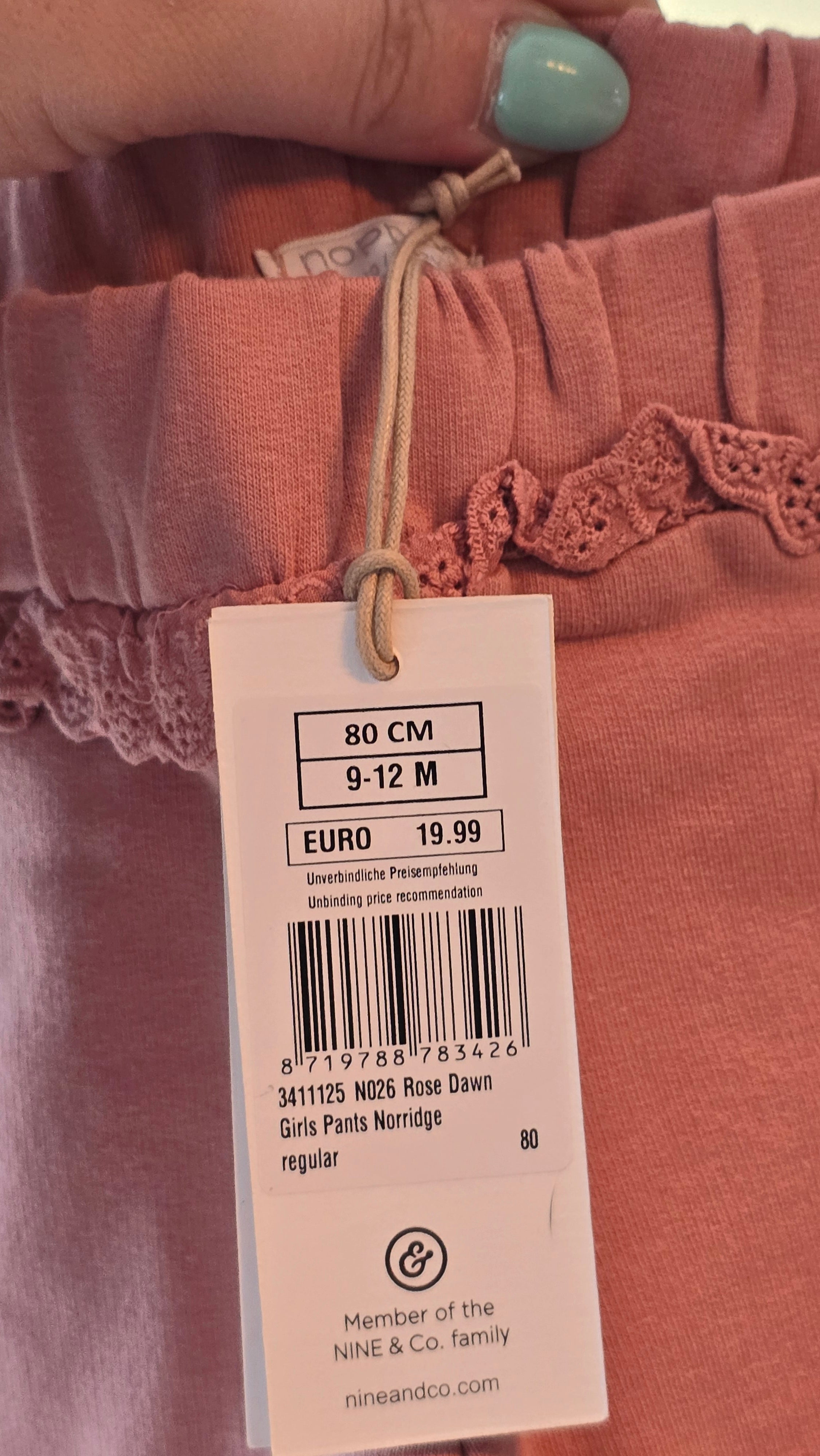 *Neuf* Pantalon Noppies 9-12 mois