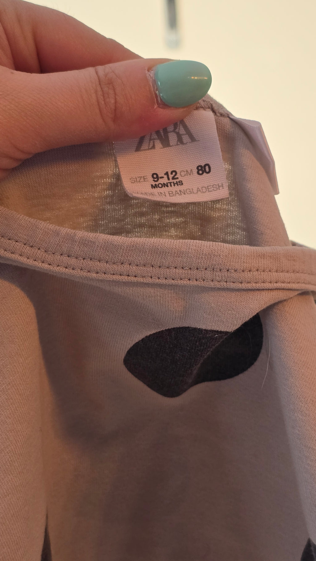 Chandail à pois Zara 9-12 mois