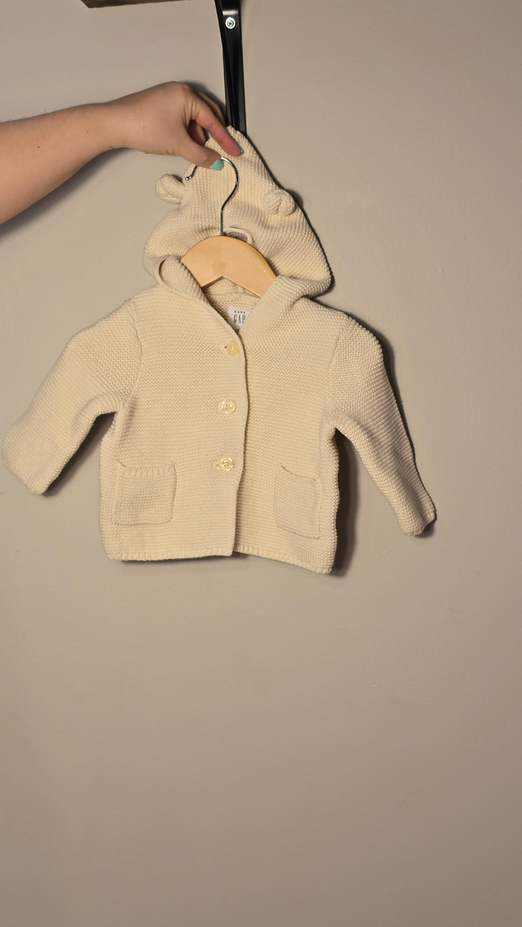 Cardigan en laine avec capuchon Baby Gap 3-6 mois