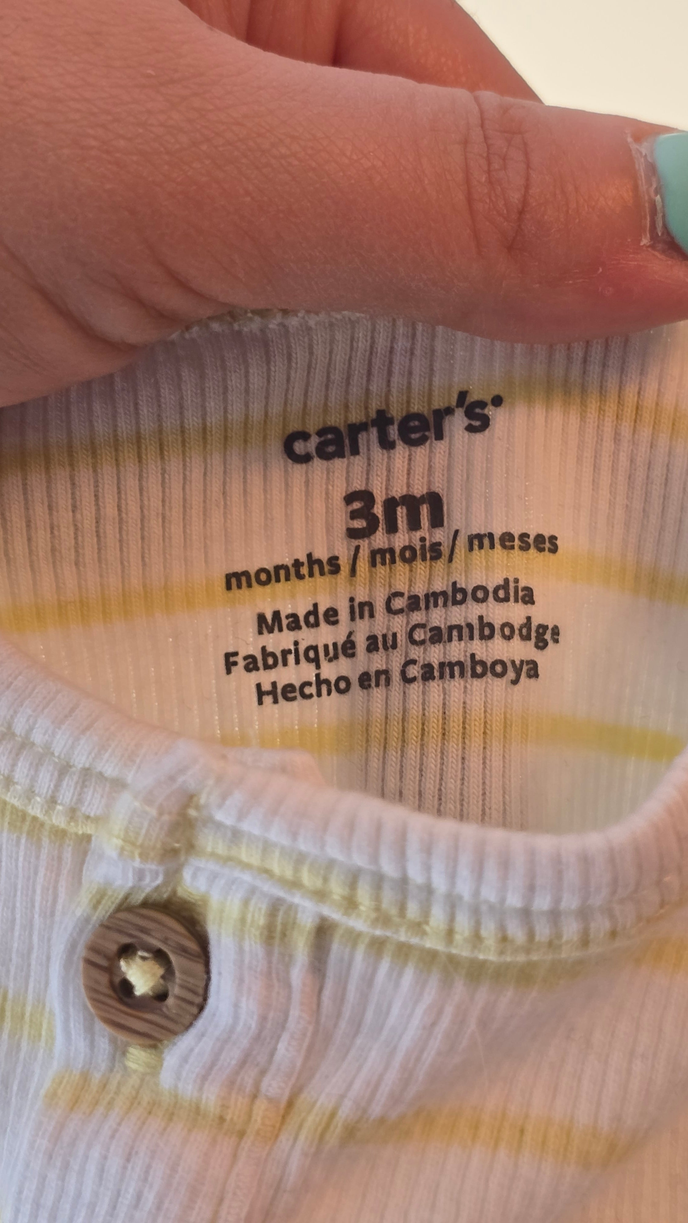 Barboteuse Carter's 3 mois