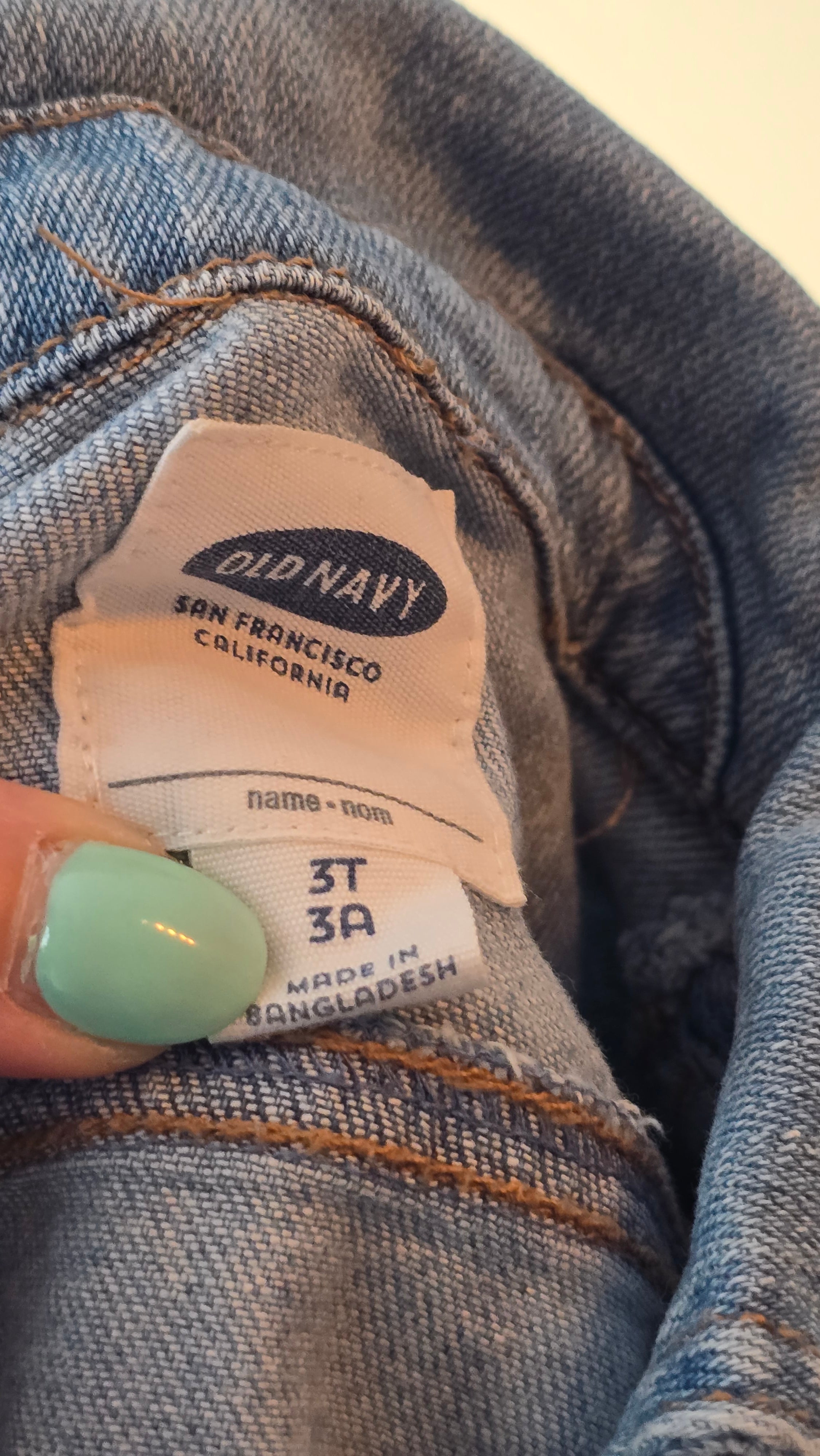 Veste en jeans Old Navy 3T