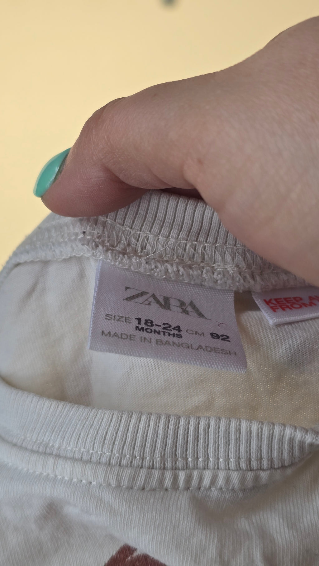 Chandail à manches longues Zara 18-24 mois