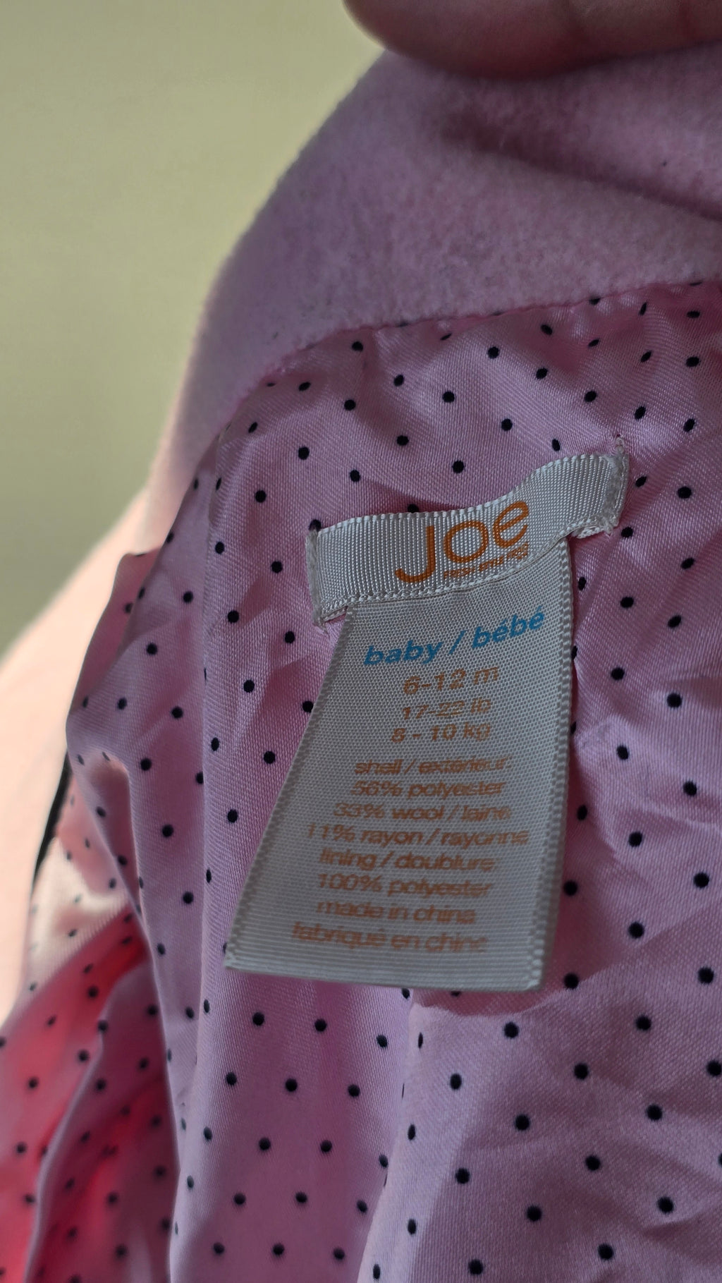 Manteau en feutre Joe Fresh 6-12 mois