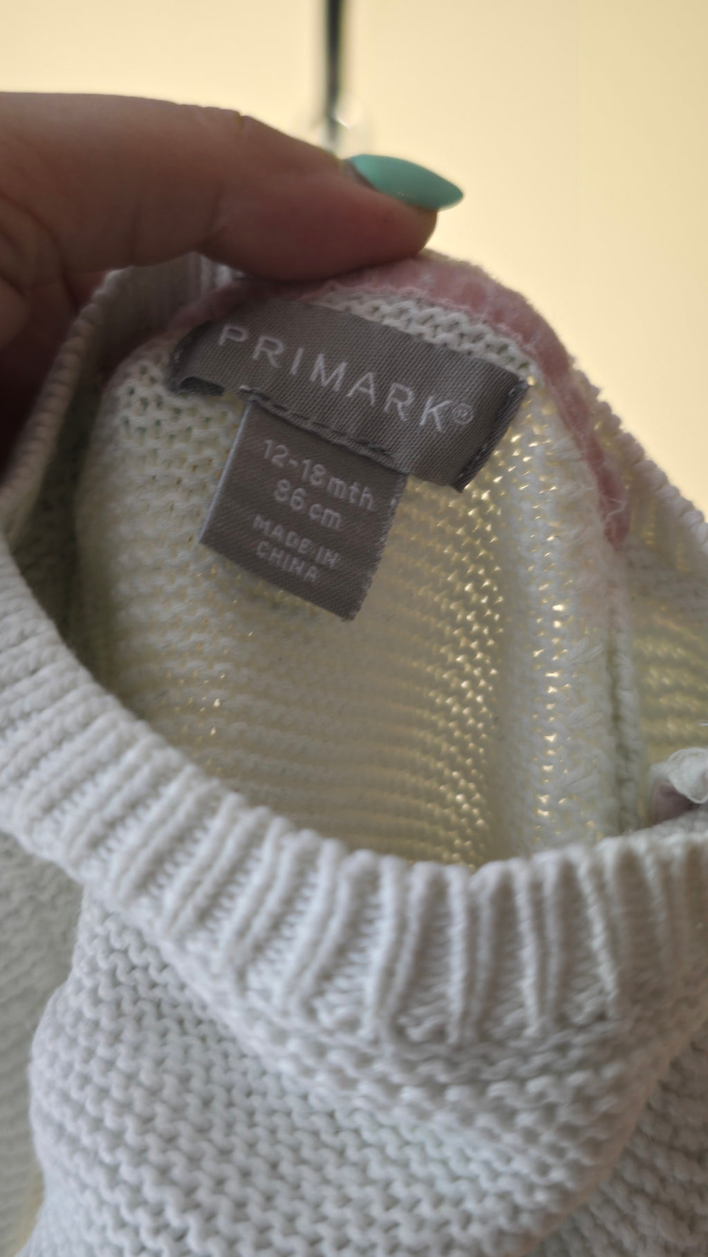 Chandail en laine Primark 12-18 mois