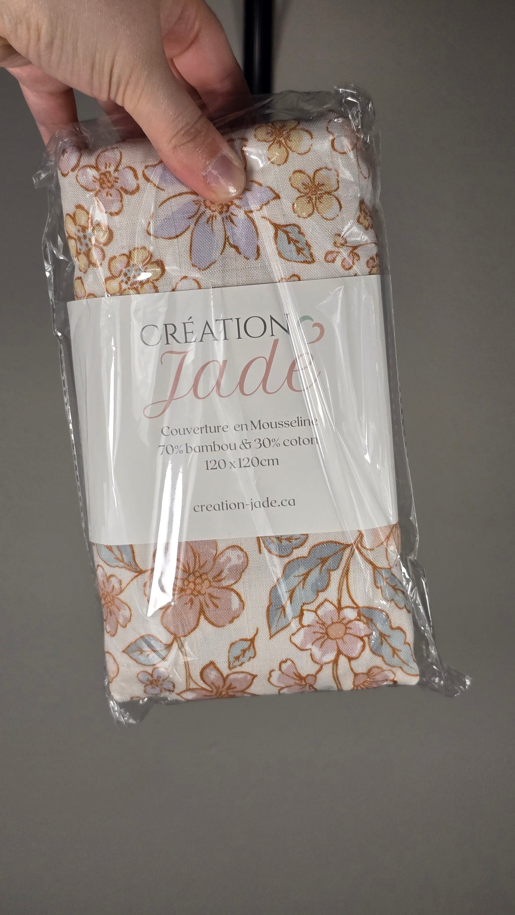 Mousseline en bambou & coton Création Jade - Fleurs
