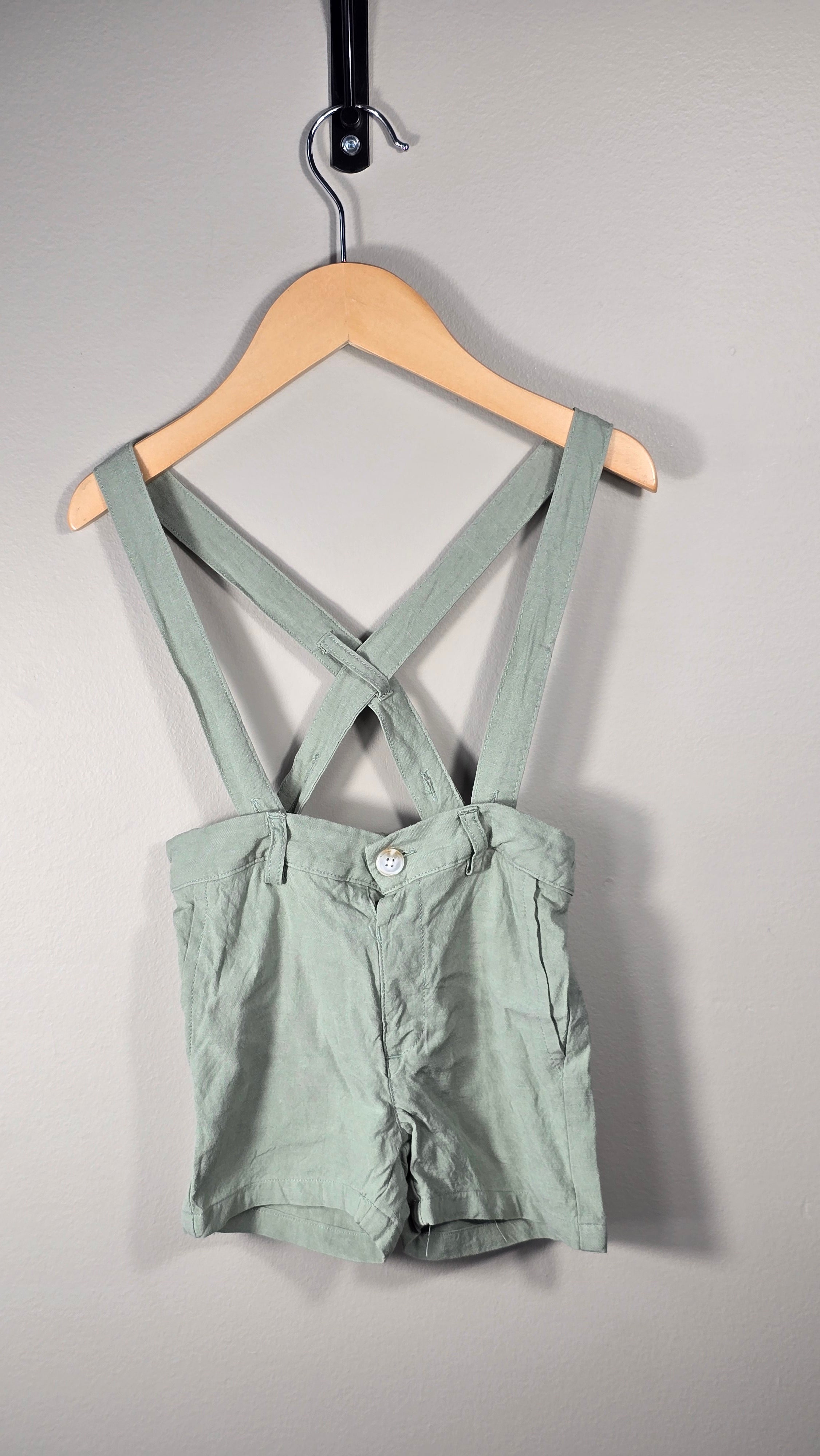 AKA linen short overalls 12 months