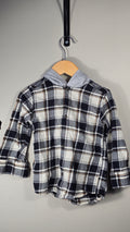Chemise à carreaux à capuche Carter's 3T