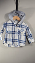 Chemise à carreaux à capuche Zara 9-12 mois