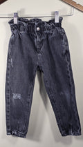 Jeans effet déchiré et délavé taille paperbag Zara 3-4T