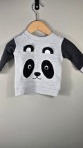 Crewneck panda George 0-3 mois