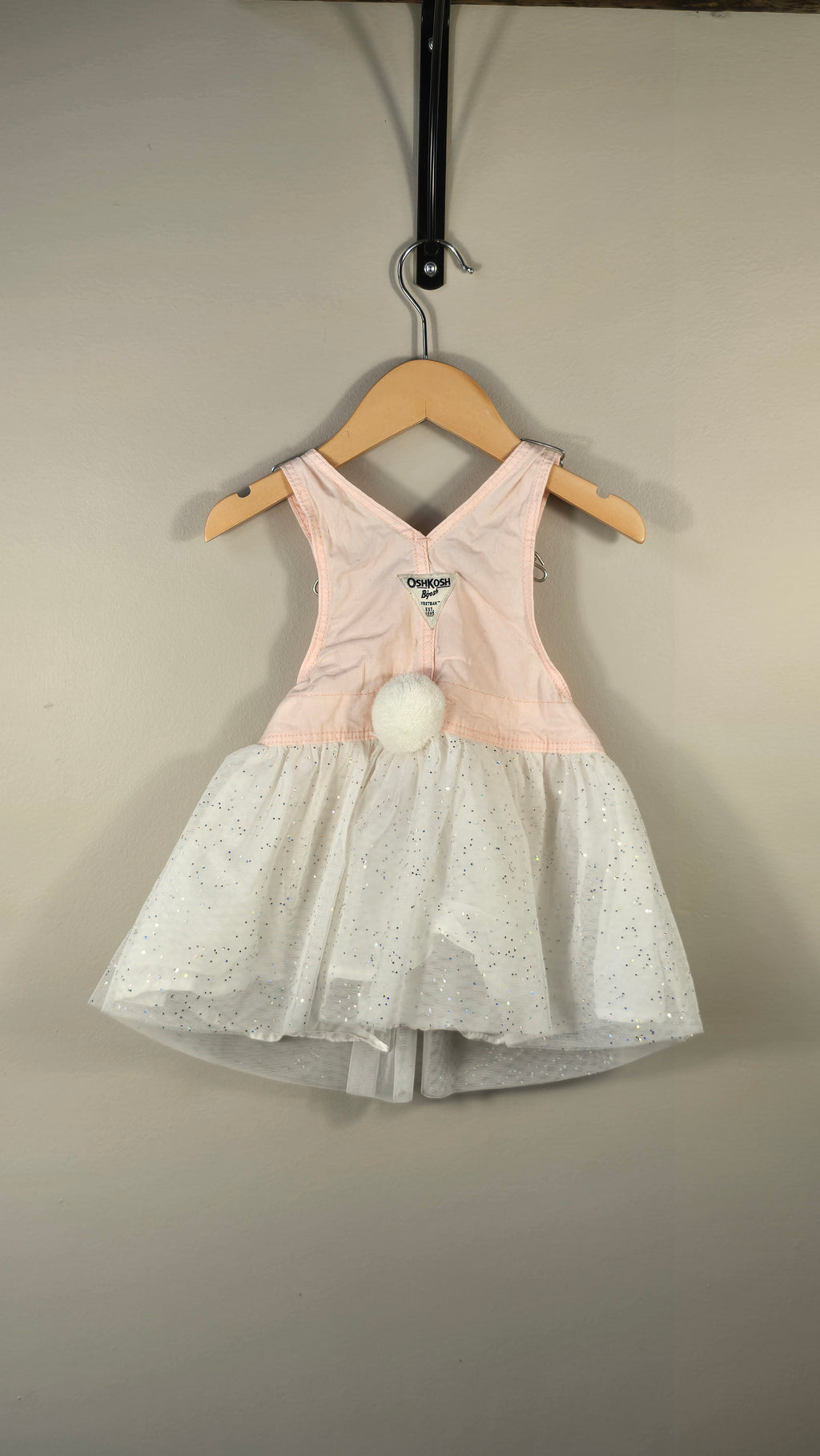 Robe salopette lapin en jeans et tulle Carter's 2T