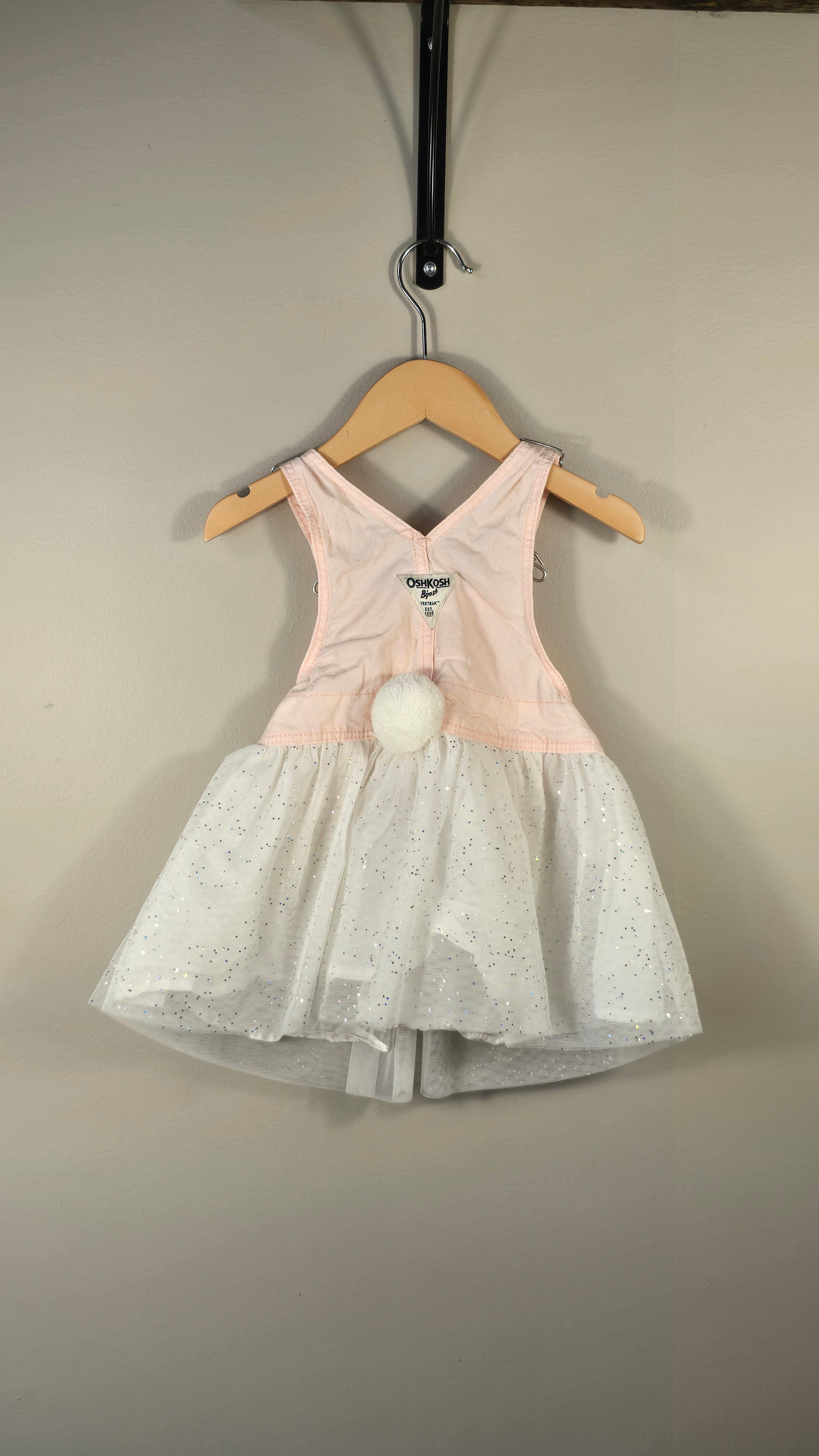 Robe salopette lapin en jeans et tulle Carter's 2T