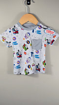 *Neuf T-Shirt The sleepy sloth Thomas le train 6-12 mois