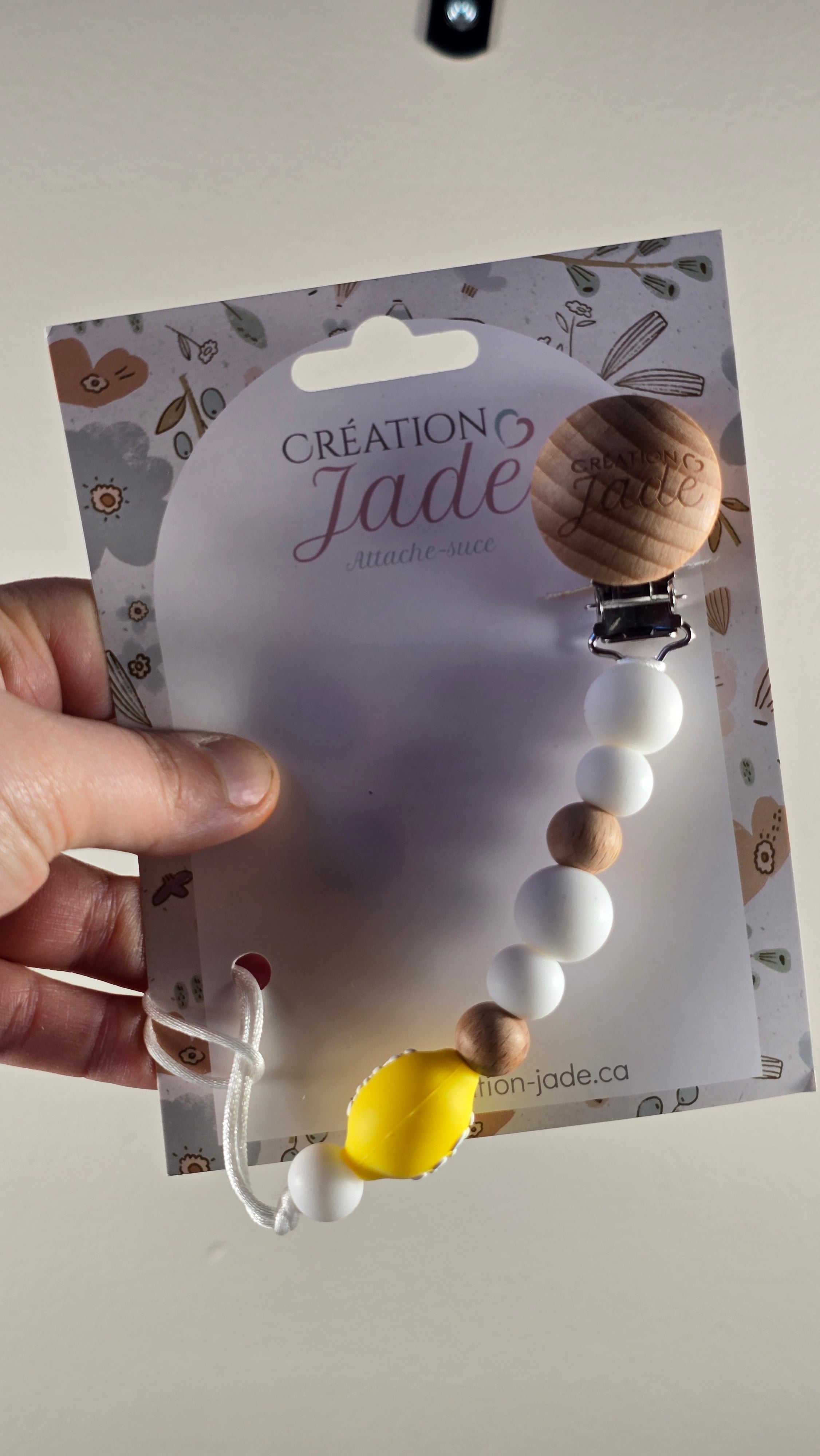 Attache-suce | Création Jade | citron