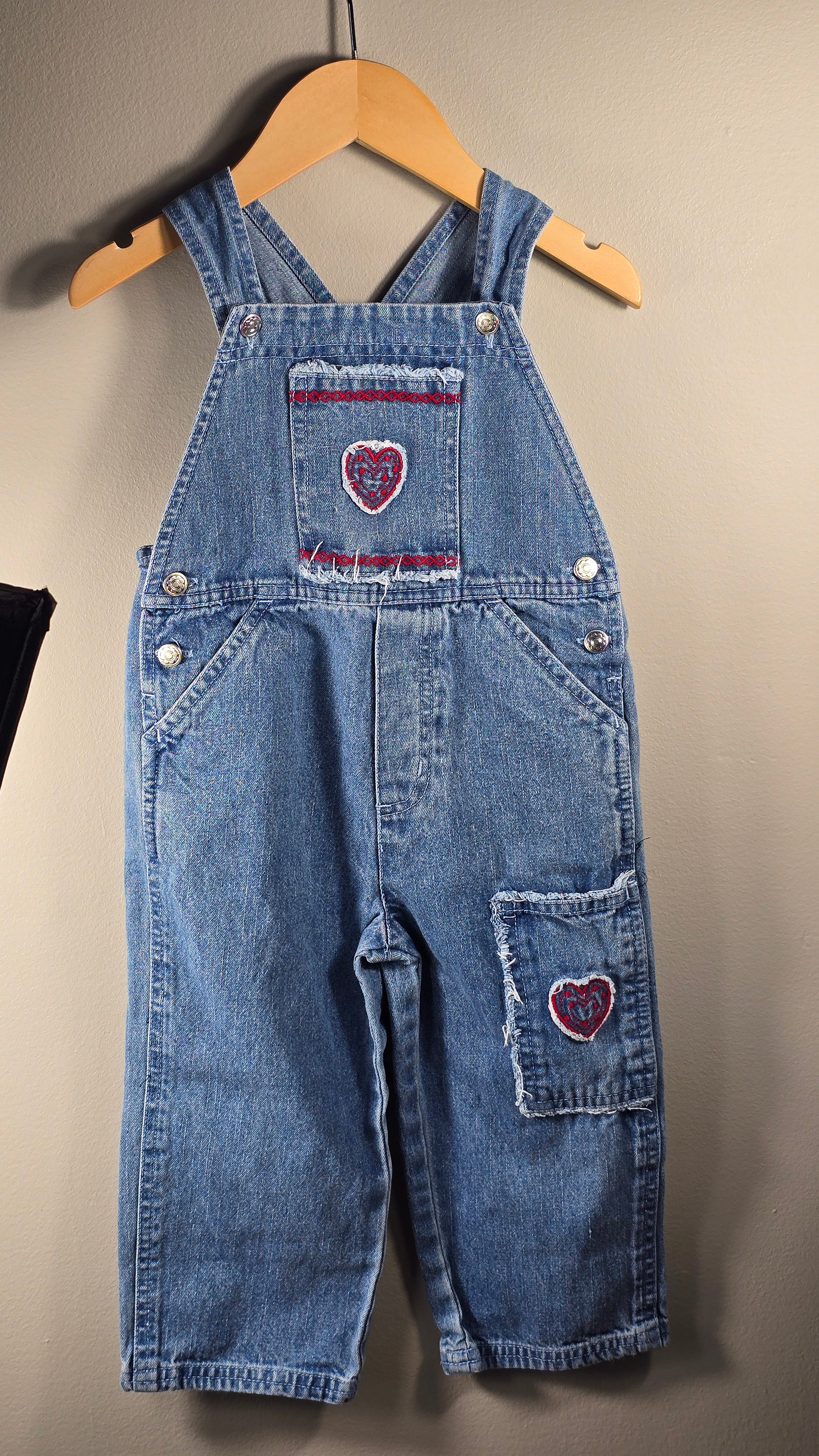 Salopette vintage en jeans | Marque inconnue | 2T
