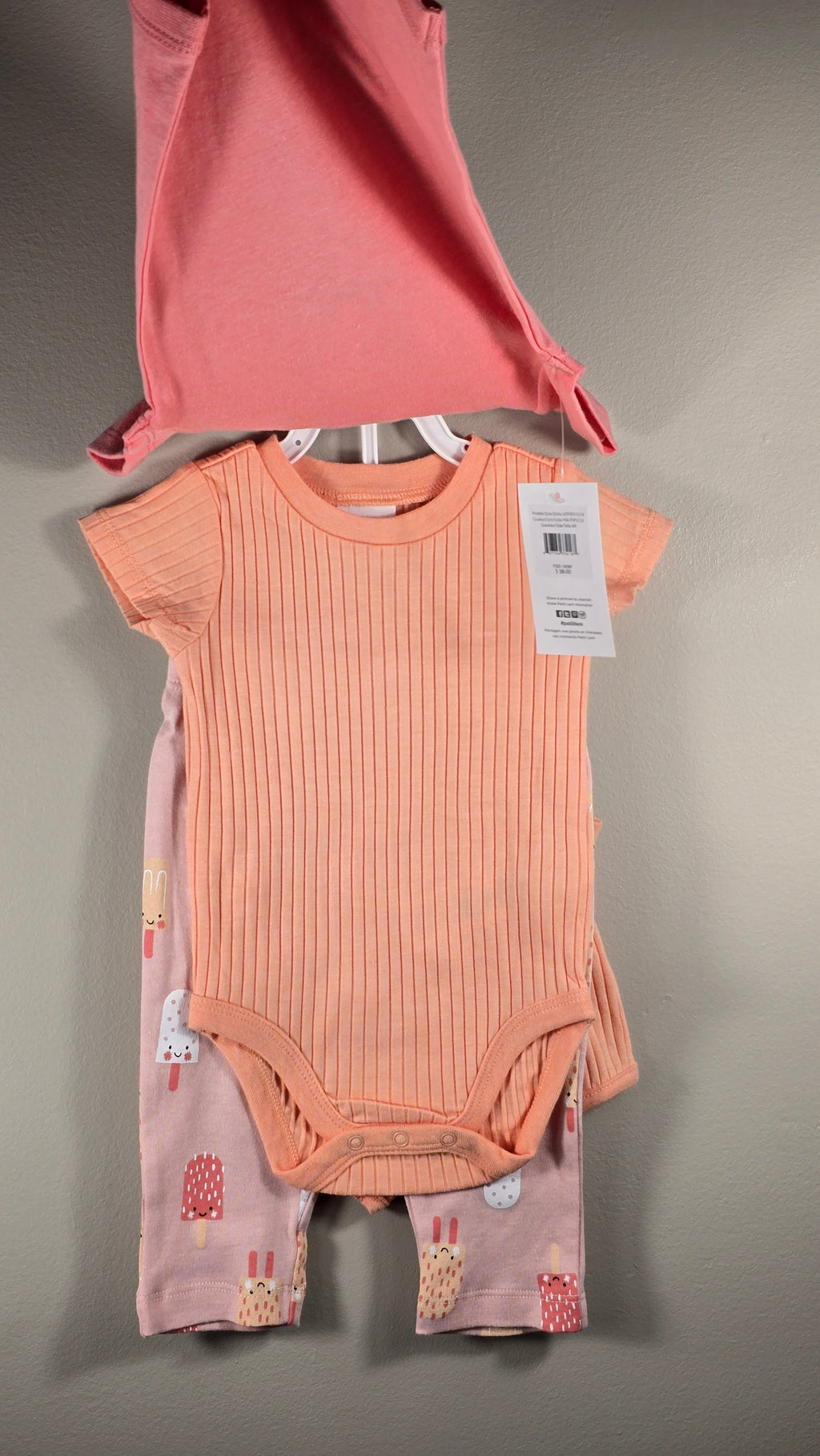 *Neuf Ensemble 4 pièces popsicles | Petit Lem's Mini threads | 6 mois