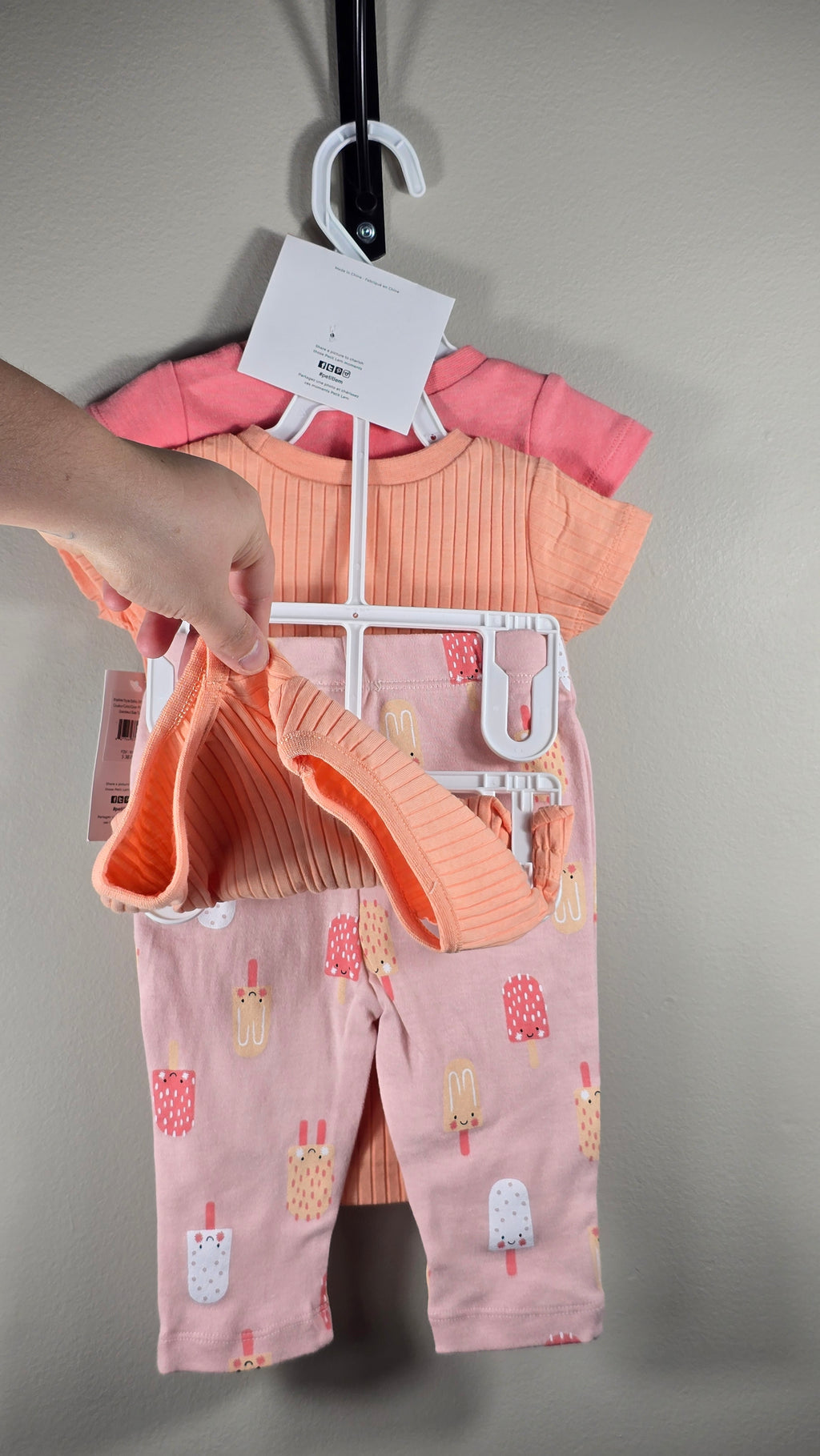 *Neuf Ensemble 4 pièces popsicles | Petit Lem's Mini threads | 6 mois