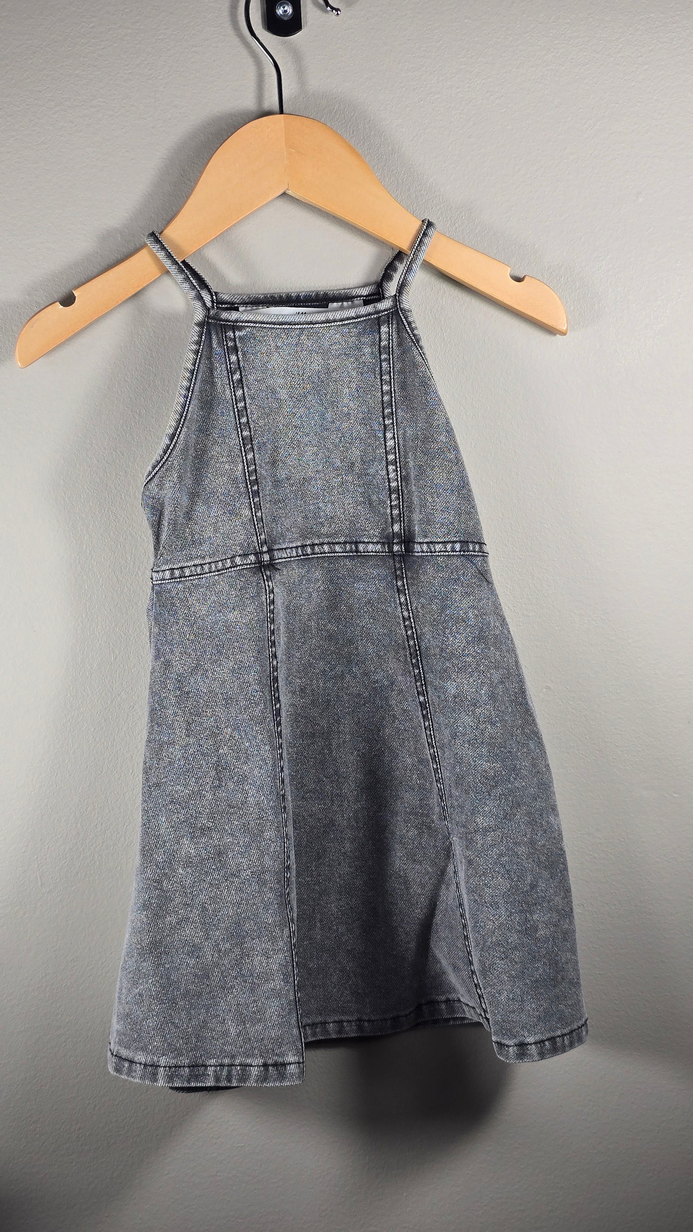 Robe skater look denim | hH&M | 1 1/2-2 ans *Tissu extensible