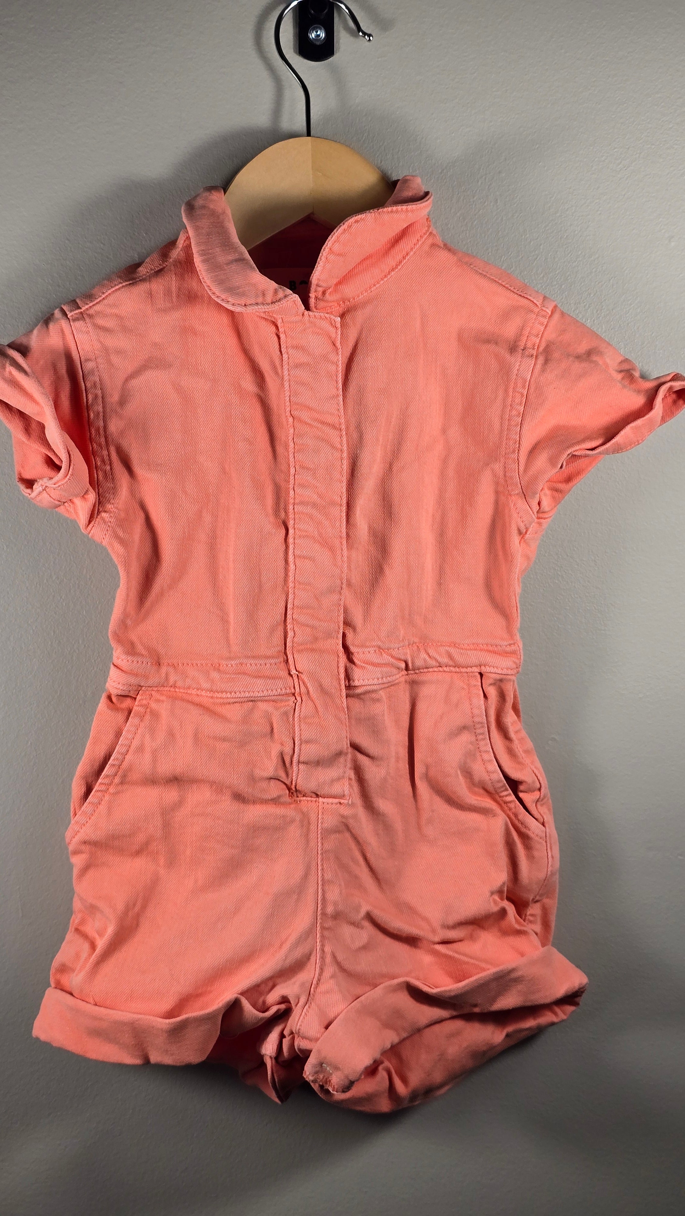 Romper en denim | Mini Boden | 2-3T