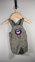 Salopette short petit monstre | Pekkle | 6 mois *manque un bouton sur le côté