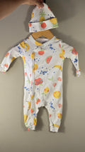 Pyjama fruits avec chapeau assorti | Joe Fresh | 0-3 mois *Comme neuf