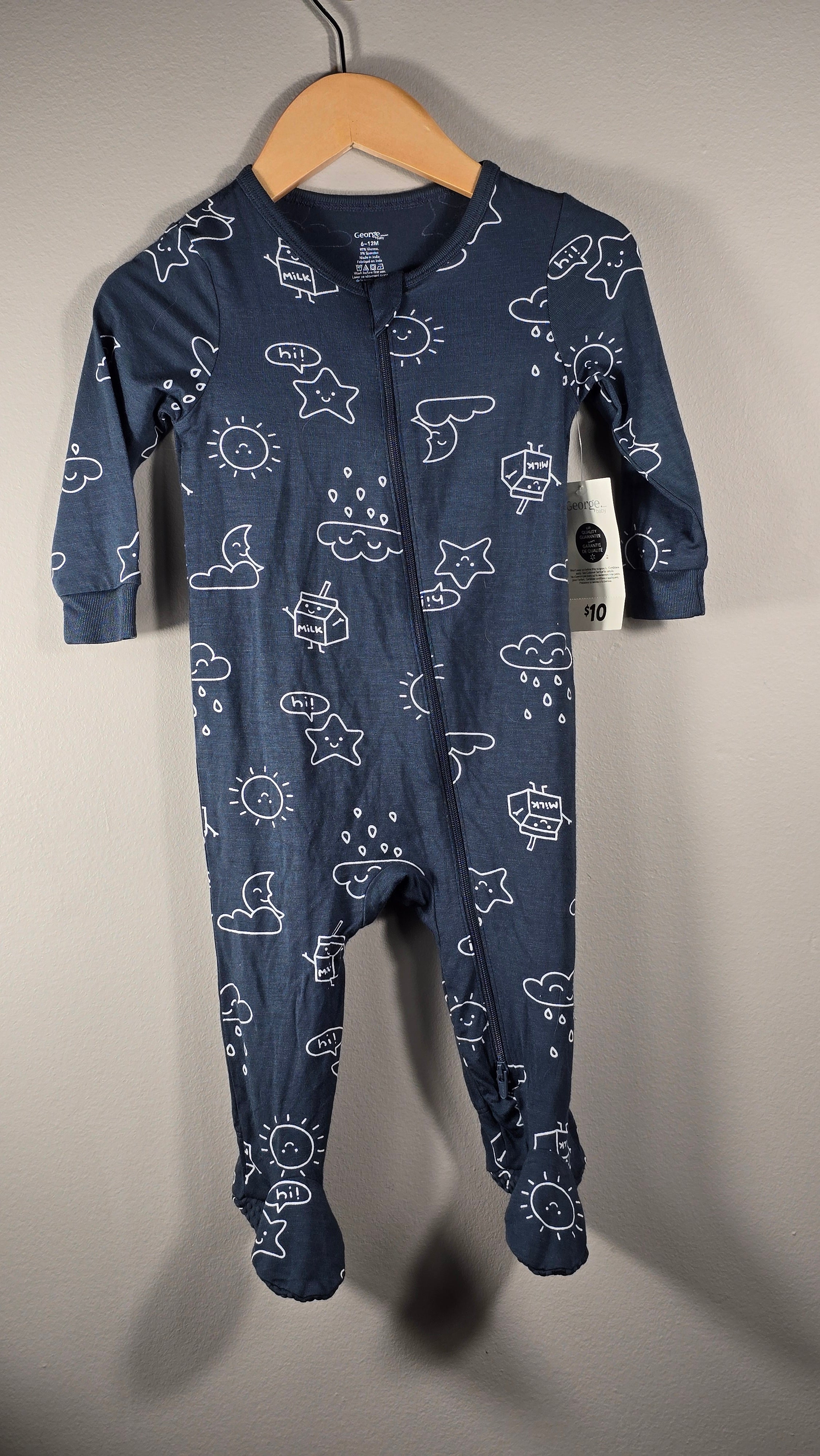 Pyjama super léger et doux | George | 6-12 mois *Neuf