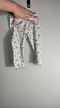Legging côtelé fleuri | H&M | 6-9 mois