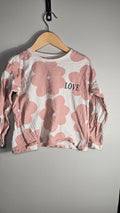 Chandail fleuri "Love" | Zara | 4-5 ans