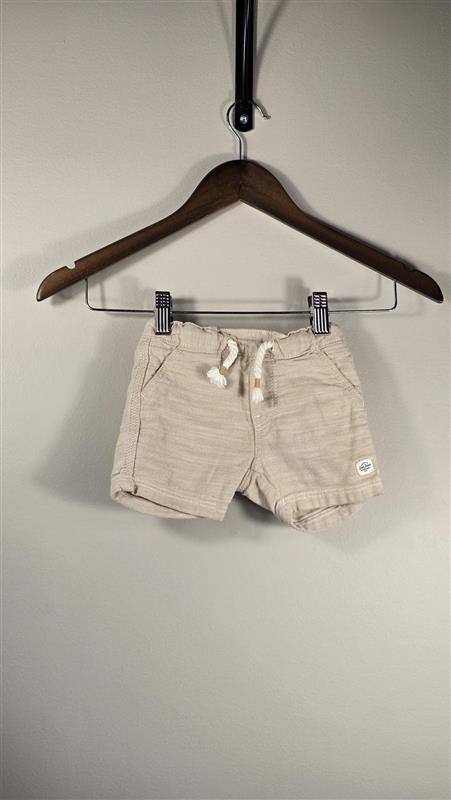 Short en coton effet lin | H&M 4-6 mois *Taille ajustable