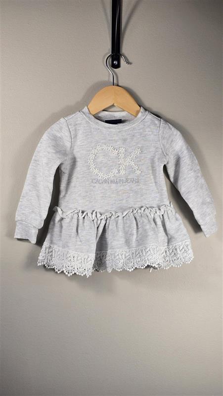 Crewneck peplum à dentelles | Calvin Klein | 2T *Un peu mousseux