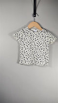 T-shirt côtelé fleuri | Zara | 6 ans *Fait petit