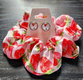 Ensemble chouchou et boucles d'oreilles | Daiquiri aux fraises | Neuf