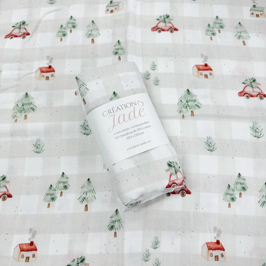 Mousseline en bamboo & coton | Création Jade | Cueillette de sapins