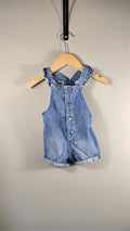 Salopette short en jeans H&M 4-6 mois