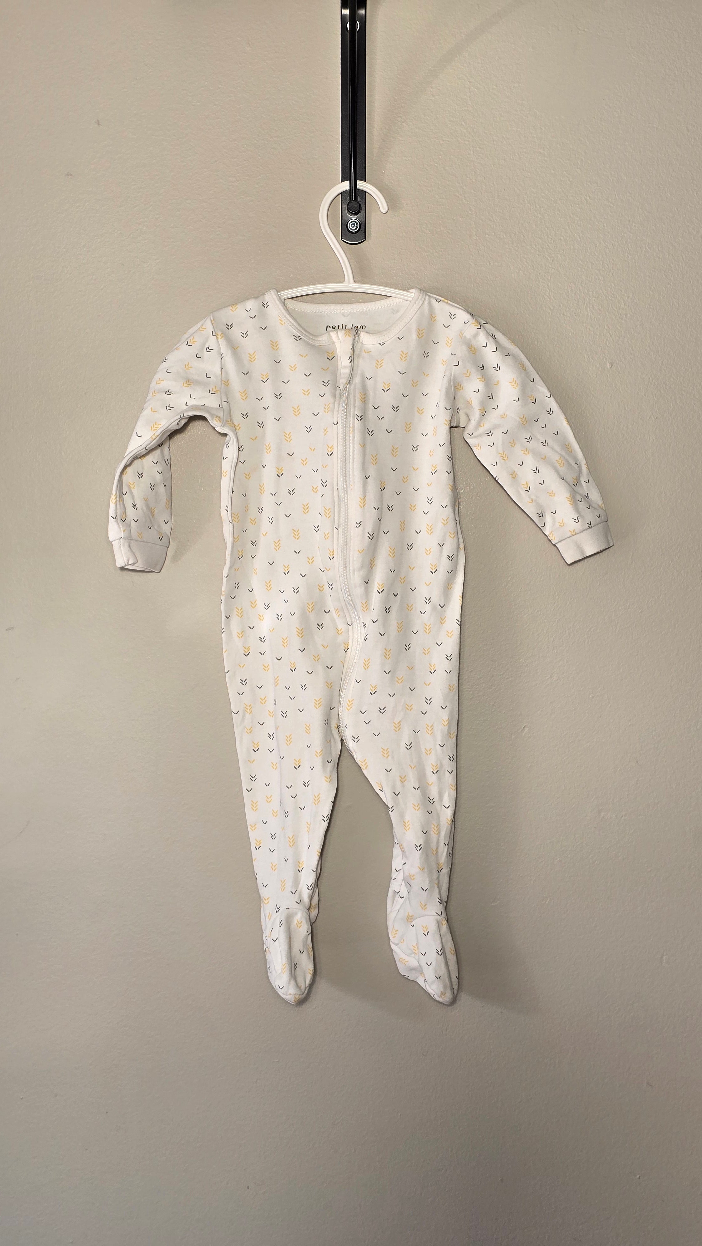 Pyjama motifs jaunes et gris | Petit Lem | 6 mois