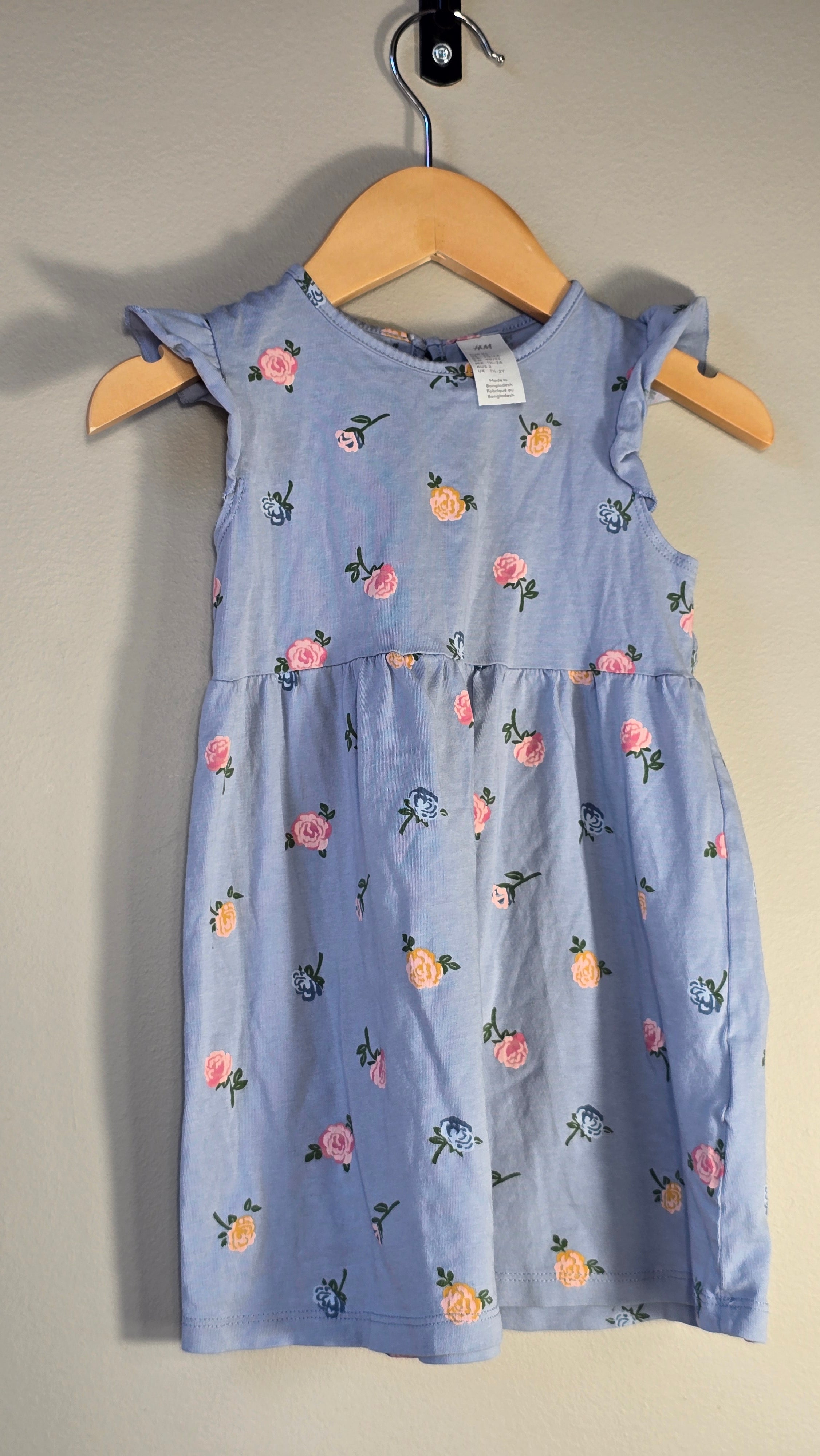 Rose-patterned dress | H&M | 1 1/2-2Y