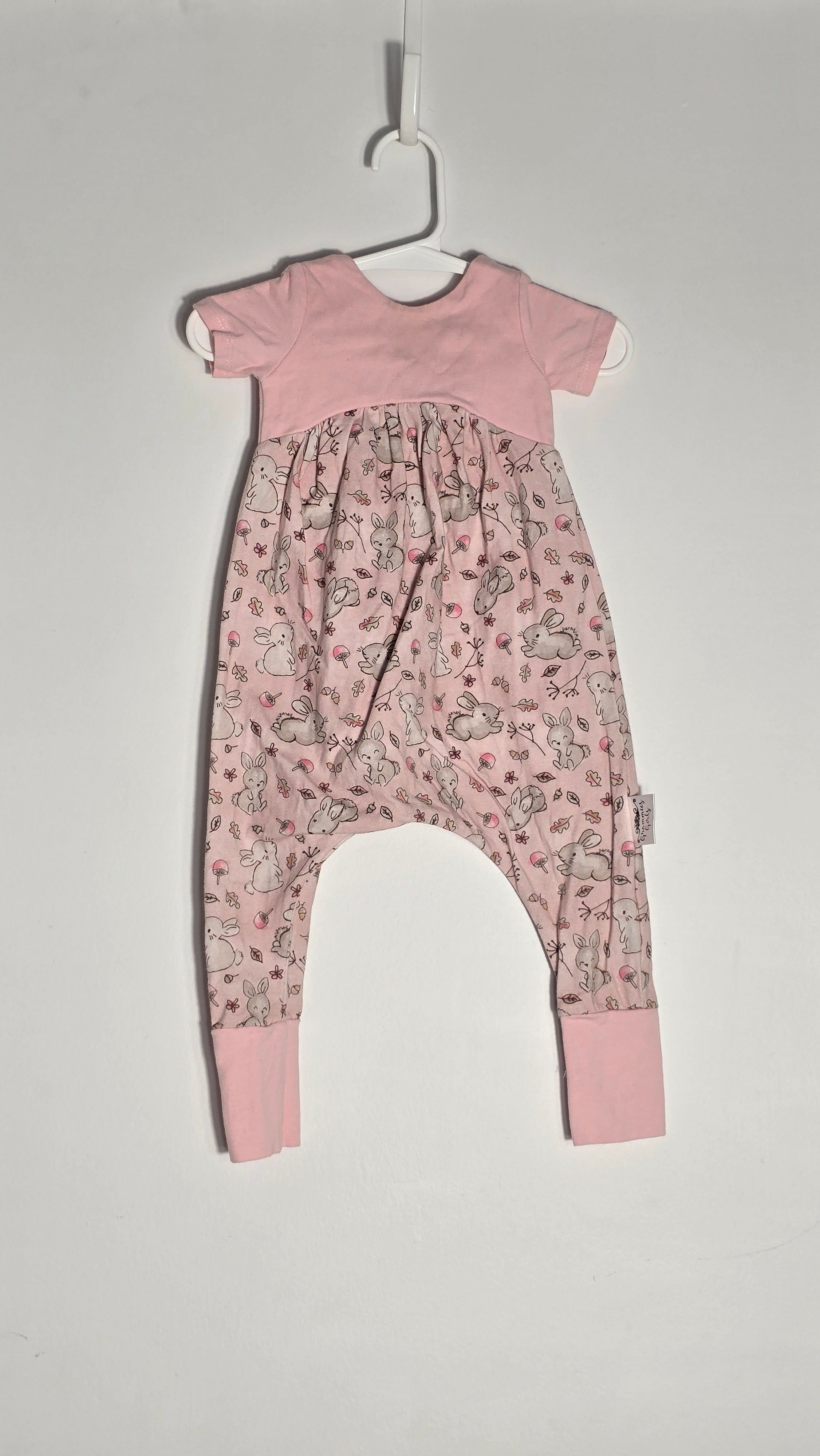 Romper à manches courtes lapins | Grammies Girls | 12 mois