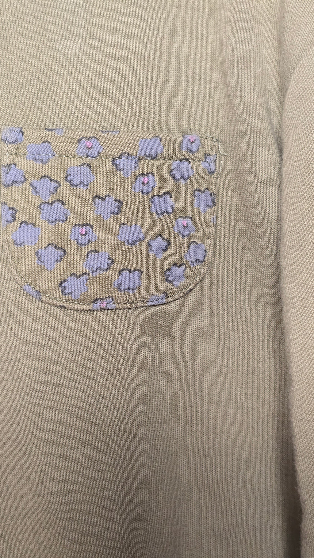 Crewneck poche fleurie | Zara | 3-4 ans
