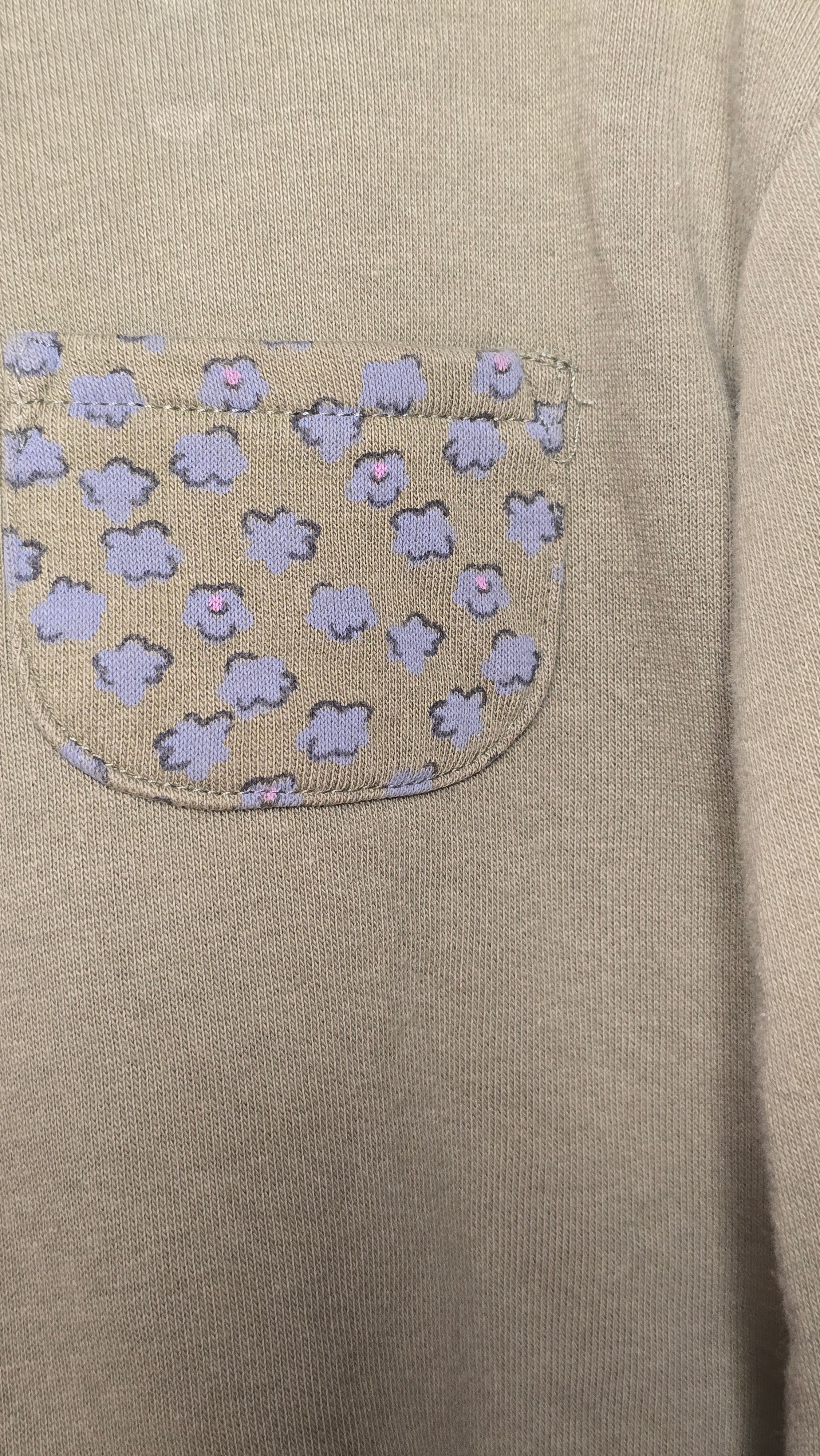 Crewneck poche fleurie | Zara | 3-4 ans