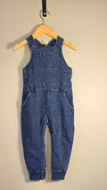Salopette en molleton look jeans | Dirkje | 24 mois