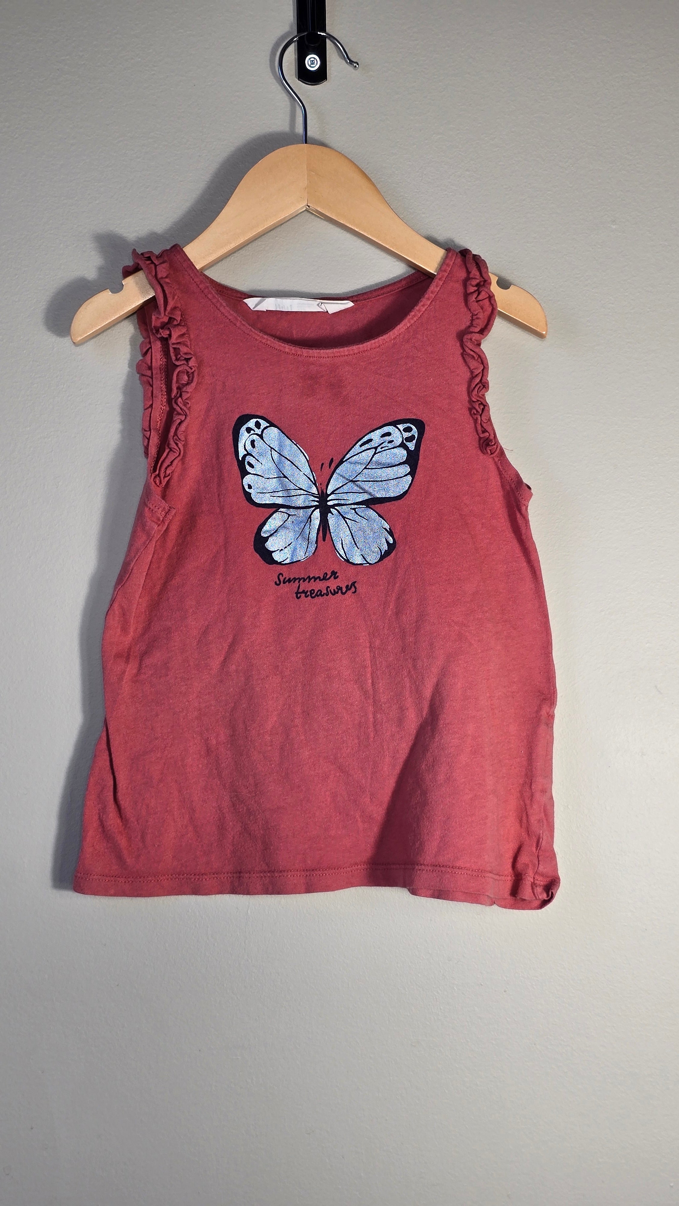 Camisole papillon à froufrous | H&M | 6-8 ans