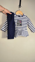 Ensemble chandail peplum et legging | Tommy Hilfiger | 12 mois