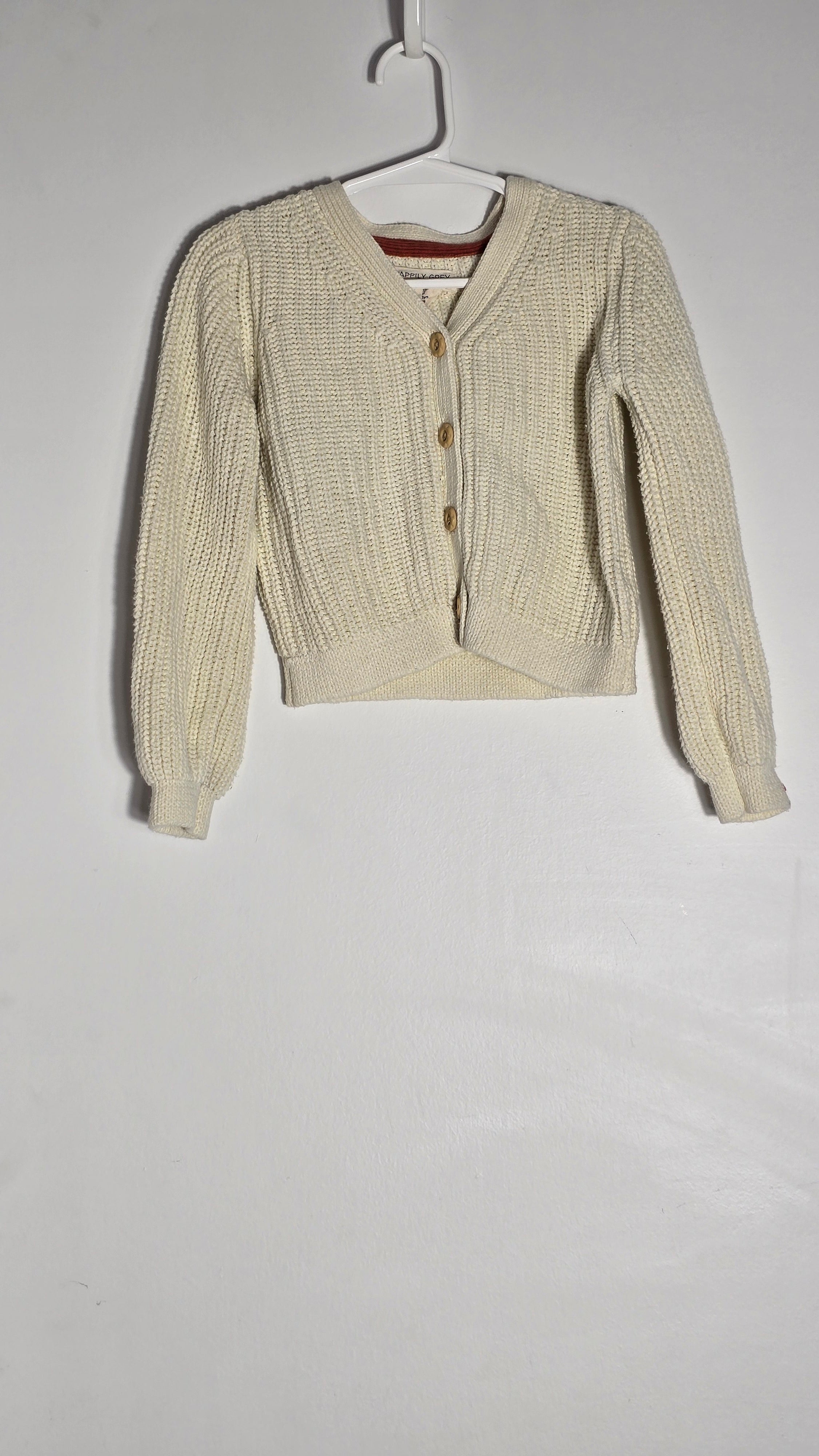 Cardigan crocheté à boutons | Happily Grey Kids | 3T